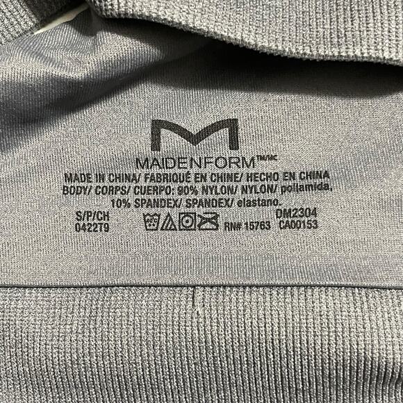 Maidenform Womens Size Small Gray Pure Comfort Feel Good Crop Tank Bra DM2304 - Picture 3 of 10